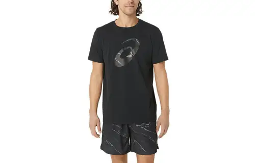 Asics SEASONAL GRAPHIC TEE T Shirt Men's Black