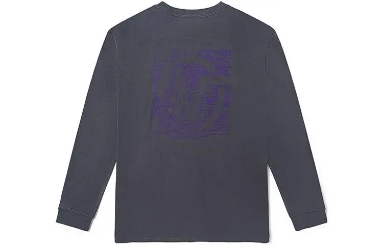Vans T-Shirts Unisex Gray Black Crew Neck Moderate Straight Fit