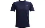 Under Armour Tech T Shirts Men's Navy Blue Crew Neck Moderate Straight Fit