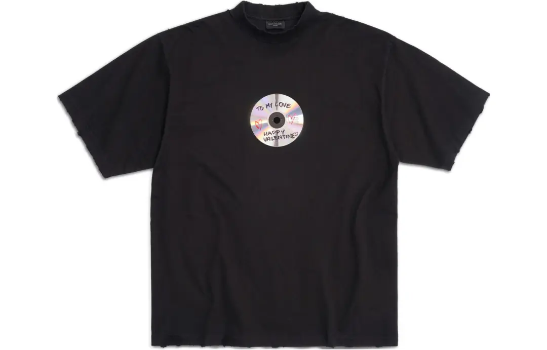 Balenciaga T Shirt Regular Fit Unisex Black