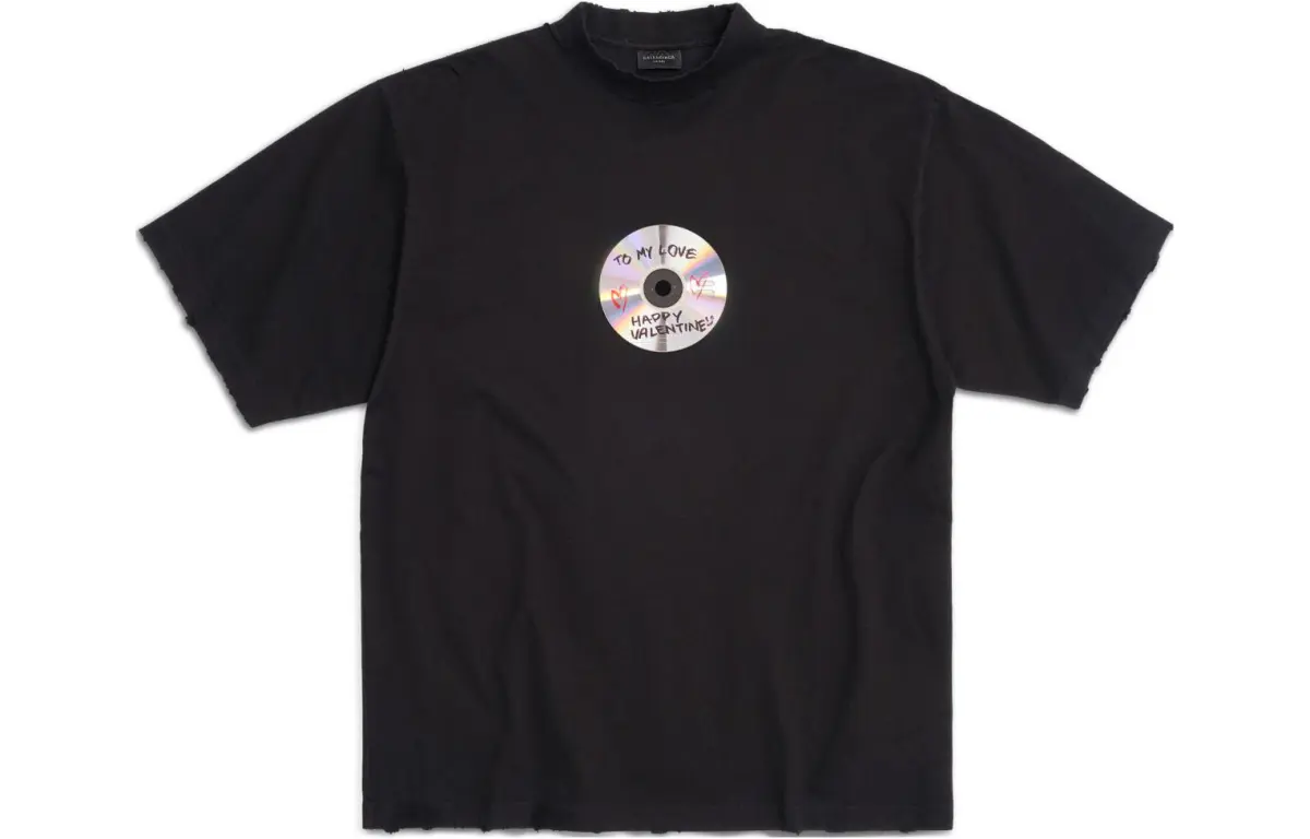 Balenciaga T Shirt Regular Fit Unisex Black