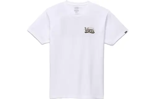 Vans T Shirts Unisex White Crew Neck Moderate Straight Fit