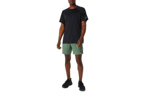Asics VENTED MESH KNIT SS TOP T Shirt Men's Black