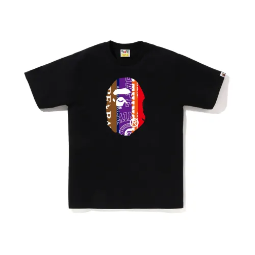 A Bathing Ape Fans Scarf Ape Head cotton T-shirt