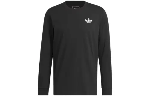 Adidas Originals T Shirts Men's Black Crew Neck Moderate Straight Fit