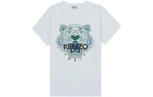 KENZO T Shirts Men's White Crew Neck Moderate Straight Fit