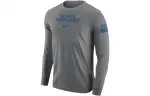 Nike T Shirts Men's Gray Crew Neck Moderate Straight Fit