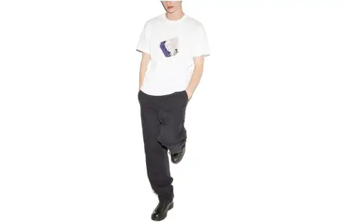 UNIQLO X T Shirts Unisex White Crew Neck Moderate Straight Fit
