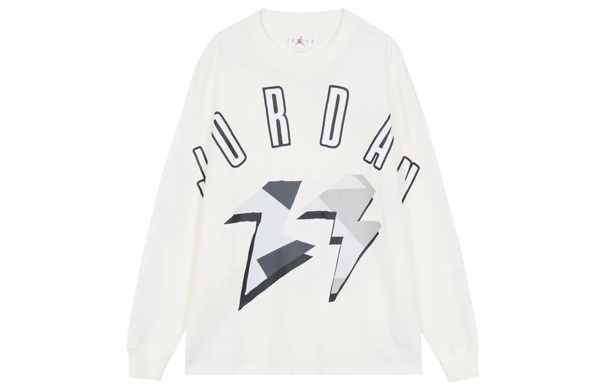 Jordan T-Shirts Men's White Crew Neck Moderate Straight Fit