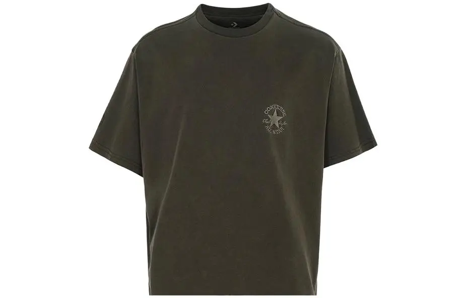 Converse T-Shirts Unisex Umber Crew Neck Moderate