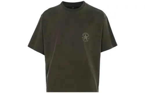 Converse T Shirts Unisex Umber Crew Neck Moderate