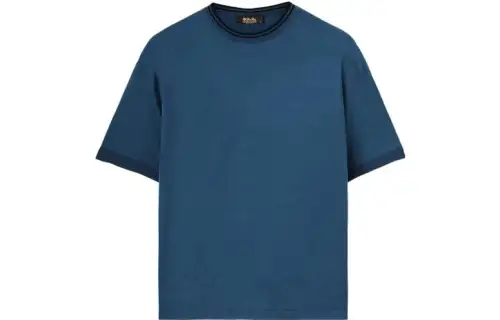 Loro Piana Huka T Shirt The Gift Of Kings® Wool T Shirt Men's Blue