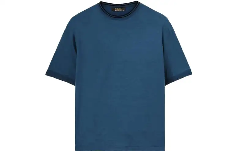 Loro Piana Huka T Shirt The Gift Of Kings® Wool T Shirt Men's Blue