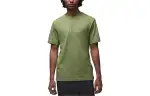 Nike T Shirts Men's Green Crew Neck Moderate Straight Fit