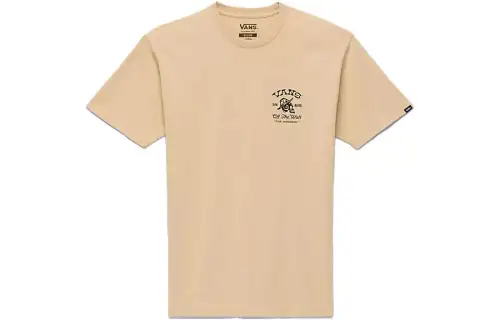 Vans MIDDLE Of NOWHERE T Shirts Unisex Brown Crew Neck Moderate Straight Fit