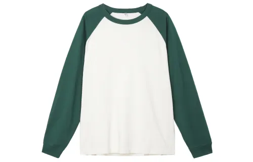 UNIQLO T Shirts Men's Turquoise Crew Neck Moderate