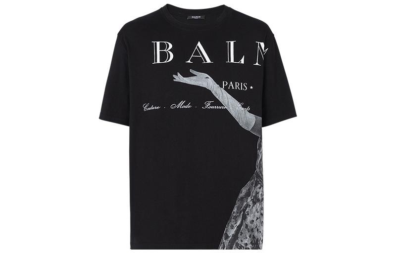 Мужская футболка BALMAIN (черный)