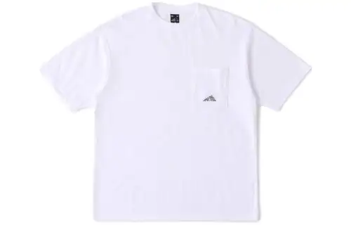 New Balance T Shirts Men's White Crew Neck Moderate Straight Fit