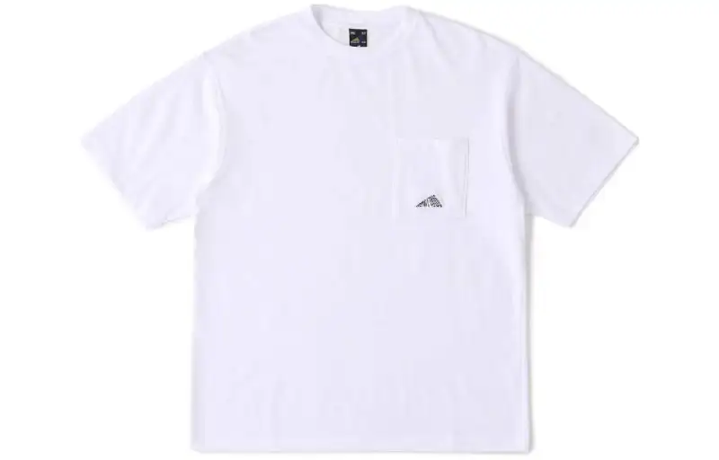 New Balance T Shirts Men's White Crew Neck Moderate Straight Fit