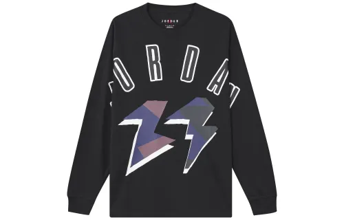 Jordan Drop Shoulder Sleeve T-Shirt Men's Black