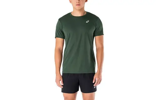 Asics KATAKANA SS TOP T Shirt Men's Green
