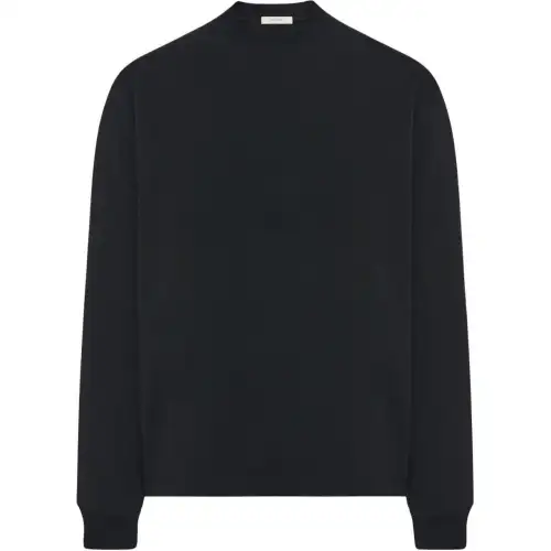 THE ROW T Shirts Men's Black Crew Neck Moderate Straight Fit