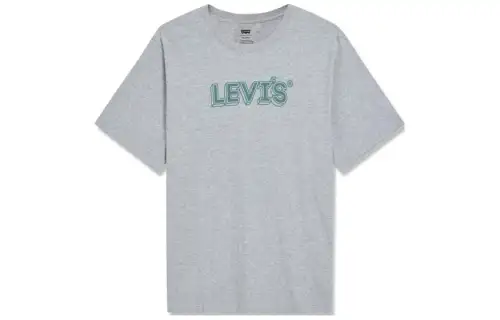 Levis T Shirts Men's Gray Crew Neck Moderate Straight Fit