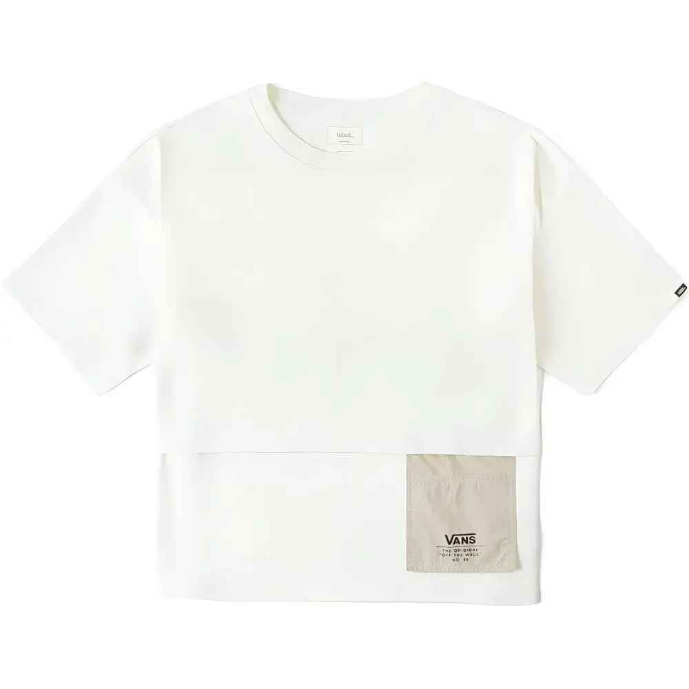 Vans T-Shirts Unisex Ecru Crew Neck Moderate