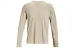 Under Armour Relaxed T Shirts Men's Ecru Crew Neck Moderate Straight Fit