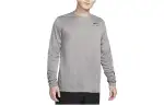 Nike T Shirts Men's Gray Crew Neck Moderate Straight Fit
