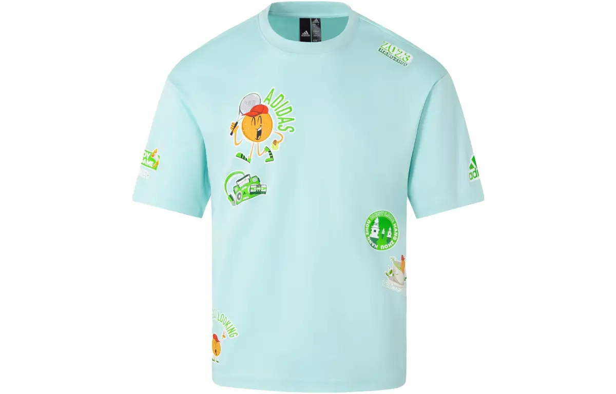 Adidas T Shirt Unisex Light Teal