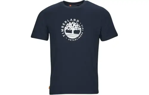 Timberland T Shirts Men's Blue Crew Neck Moderate Straight Fit