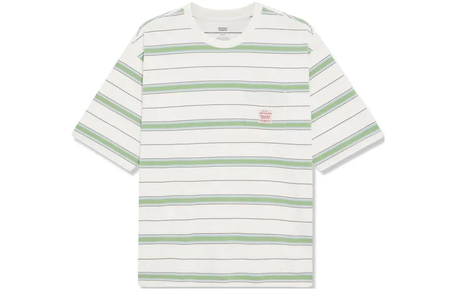 Levi's T Shirt Men's White Green Multicolor