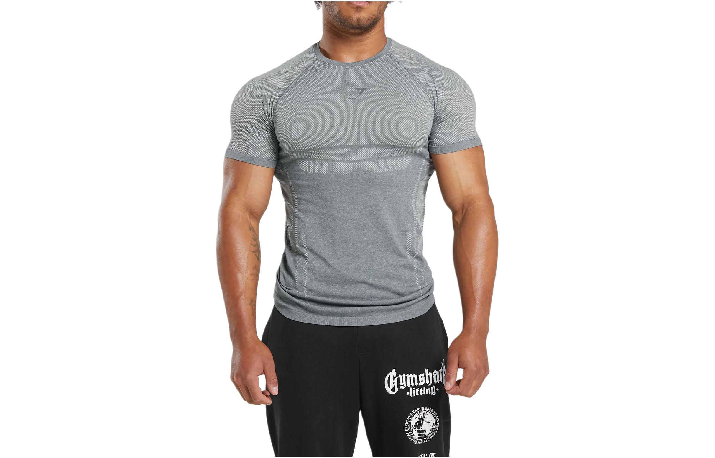 GYMSHARK Workout Clothing Men’s Light Gray