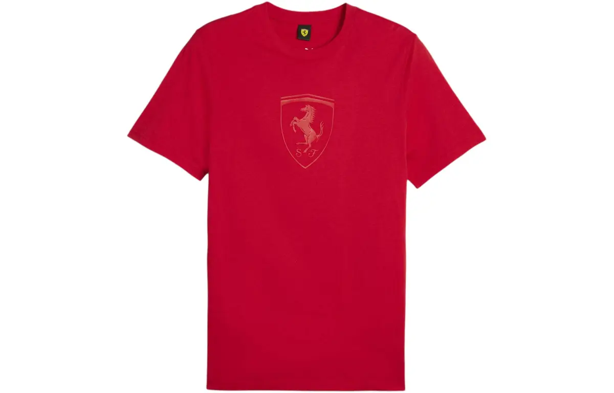 PUMA Playera Para Hombre Scuderia Ferrari Race Big Shield Tonal
