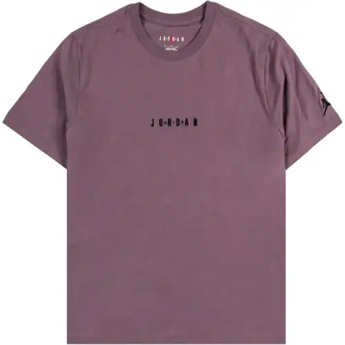 Jordan T Shirts Men's Peach Crew Neck Moderate Straight Fit