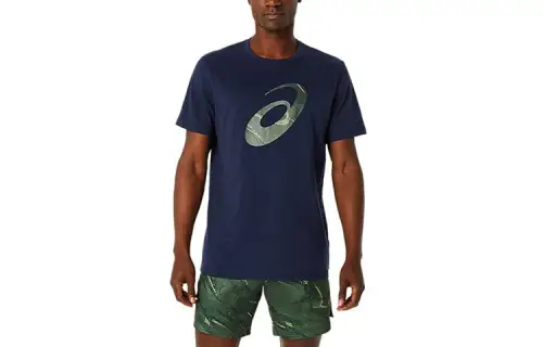 Asics SEASONAL GRAPHIC TEE T Shirt Men's Blue