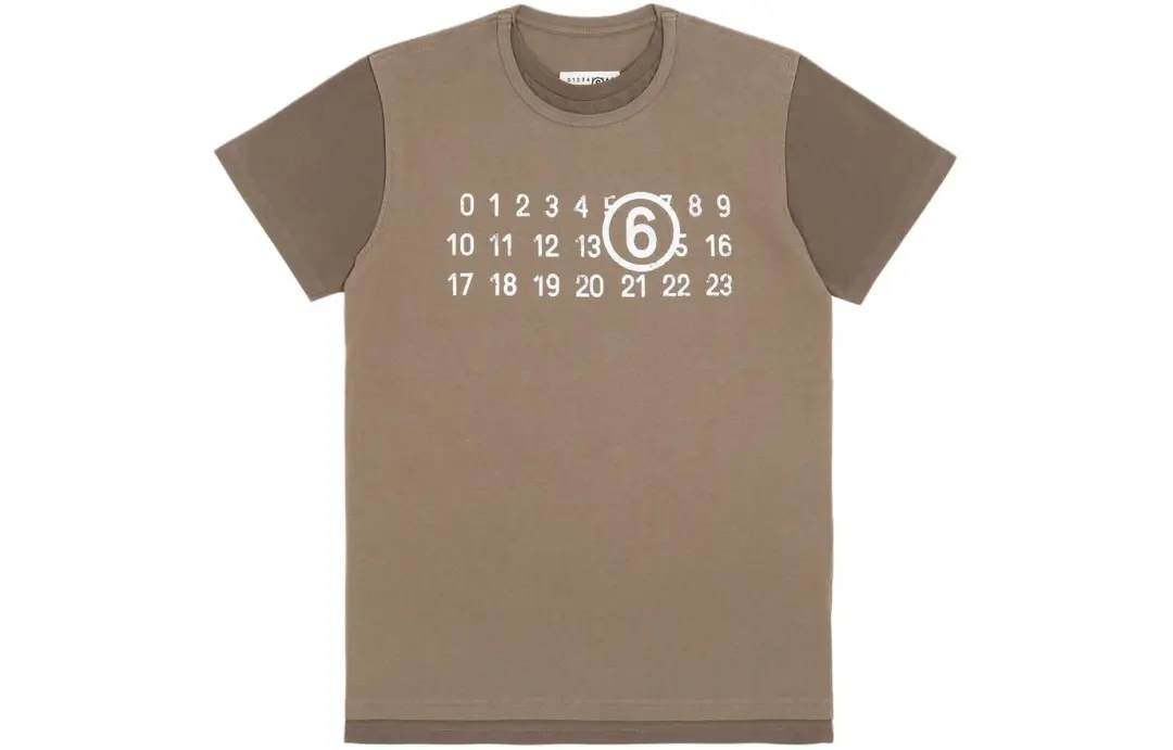 MM6 Maison Margiela Logo Printed Crewneck T-Shirt