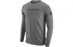 Nike T Shirts Men's Gray Crew Neck Moderate Straight Fit