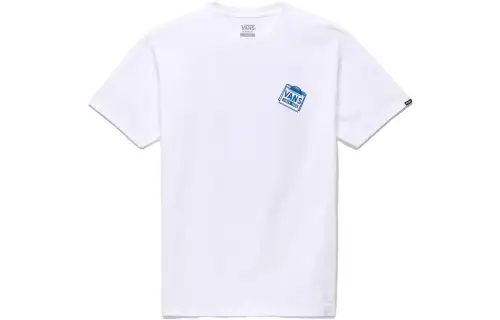Vans Record Label T Shirts Unisex White Crew Neck Moderate Straight Fit