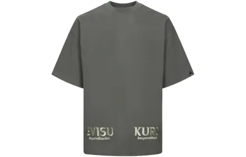 EVISU T Shirts Men's Crew Neck Moderate Straight Fit