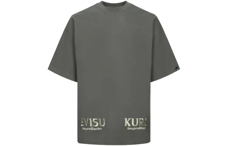 EVISU T Shirts Men's Crew Neck Moderate Straight Fit