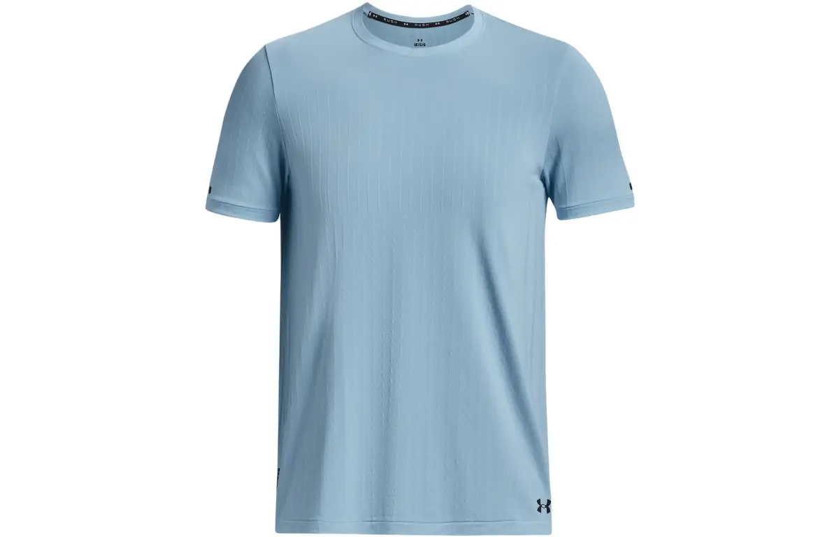 Under Armour T-Shirts Men's Blue Crew Neck Moderate Straight Fit
