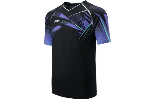 Li Ning Badminton Collection T Shirt Unisex Black