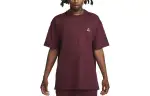 Nike T Shirts Men's Burgundy Crew Neck Moderate Straight Fit