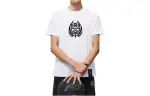 Li Ning T Shirts Men's White Crew Neck Moderate Straight Fit