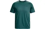 Under Armour Tech T Shirts Men's Dark Green Crew Neck Moderate Straight Fit