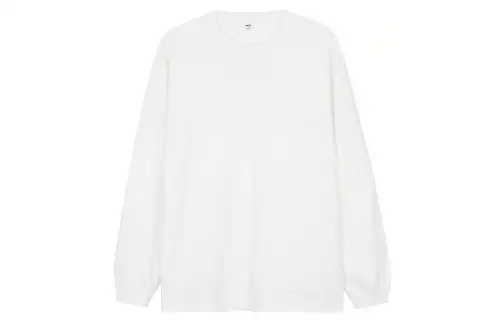 UNIQLO T Shirts Unisex White Crew Neck Moderate