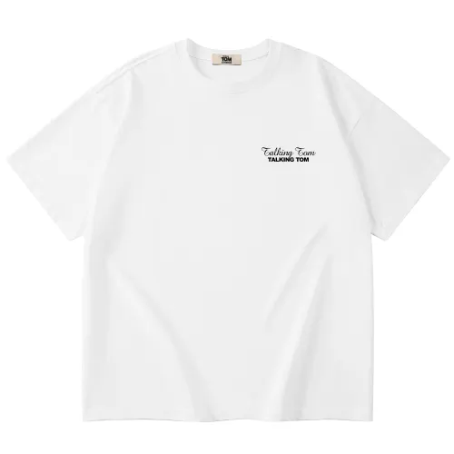 TALKING TOM T Shirts Unisex Crew Neck Moderate Straight Fit