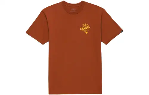 Vans SIXTY SIXERS CLUB SS T Shirts Unisex Red Crew Neck Moderate Straight Fit